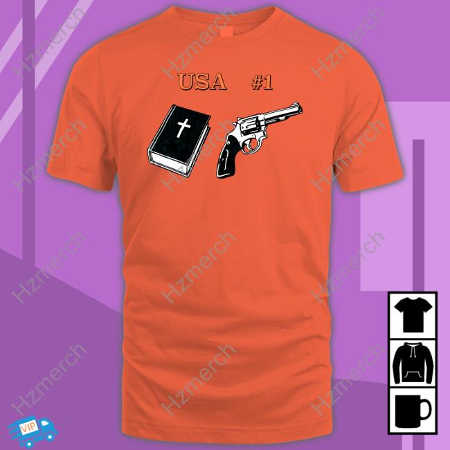 Usa 1 Bible Book Gun New Shirt Usa 1 Bible Book Gun New Shirt