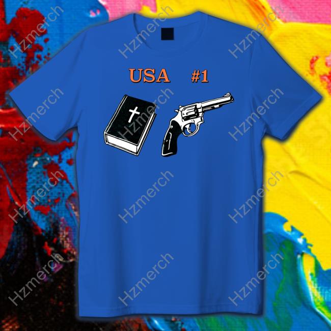 Usa 1 Bible Book Gun New Shirt Usa 1 Bible Book Gun New Shirt