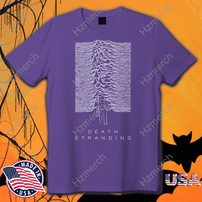 Death Stranding Joy Division T-Shirt Manwearinghelmet Death Stranding Joy Division T-Shirt Manwearinghelmet