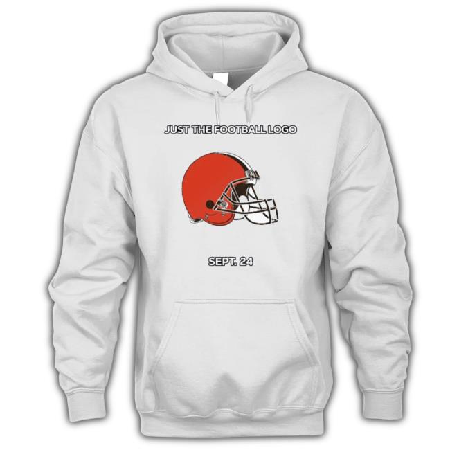 Official cleveland Browns Just The Football Logo Shirt, hoodie, sweater,  long sleeve and tank top