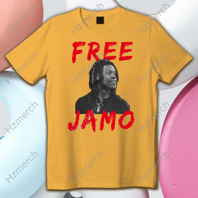 Official Detroit Lions Kerby Joseph Wearing Free Jamo T-shirt