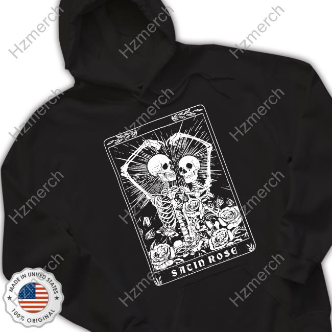 Michelle Otter Coolane Skeleton & Letter Graphic Thermal Lined Sacin Rose T Shirts Michelle Otter Coolane Skeleton & Letter Graphic Thermal Lined Sacin Rose T Shirts