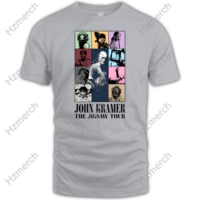 Official John Kramer The Jigsaw Tour T Shirt Official John Kramer The Jigsaw Tour T Shirt