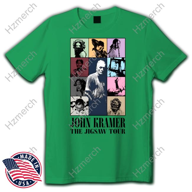 Official John Kramer The Jigsaw Tour T Shirt Official John Kramer The Jigsaw Tour T Shirt