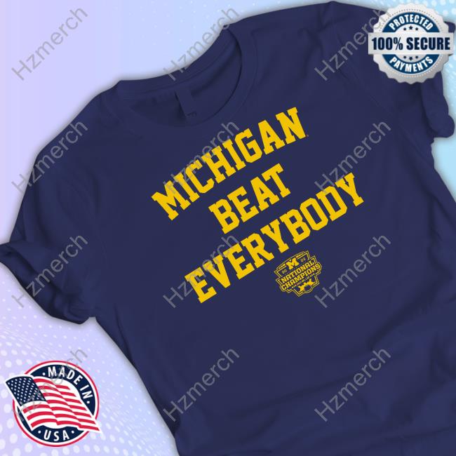 Darren Rovell Michigan Beat Everybody National Champs Tee Darren Rovell Michigan Beat Everybody National Champs Tee