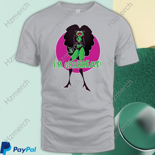 Chermit Frog I'm Grrrrreat T Shirt Chermit Frog I'm Grrrrreat T Shirt