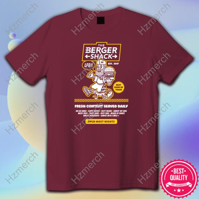 The Berger Shack Tee Shirt The Berger Shack Tee Shirt