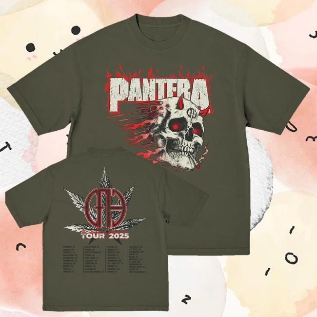 Official Pantera Moking Skull 2025 Tour Hoodie - Hzmerch