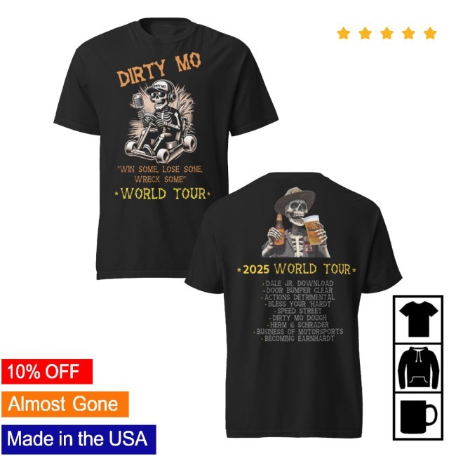 Dirty Mo Win Some Lose Some Wreck Some World Tour Tank Top Dirty Mo Media Merch Store Dmm Concert - Hzmerch